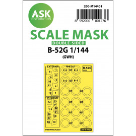 ASK mask 1:144 B-52G double-sided painting mask for Great Wall Hobby